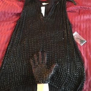 Parker sheer beaded top