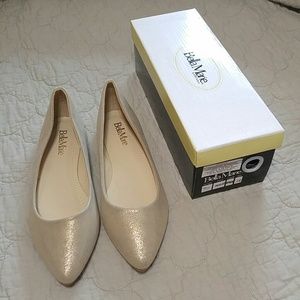 *Brand New* Champagne Point Toe Flats
