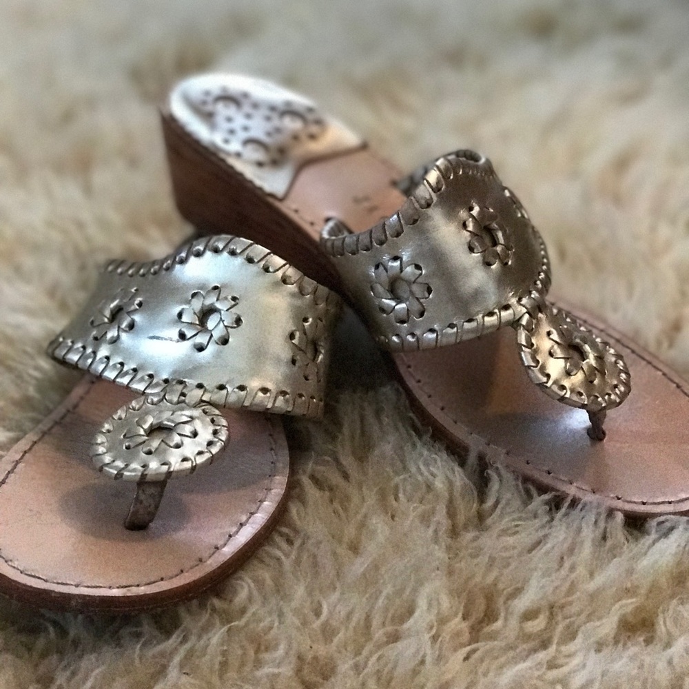 Jack Rogers Gold Sandals