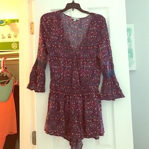 Floral three-quarter sleeve