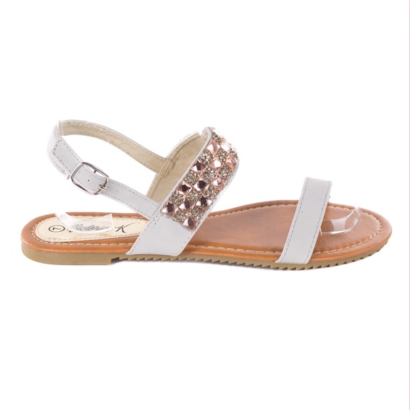 Women Grey Slingback Thong Flat Sandals S1971 - Picture 3 of 4