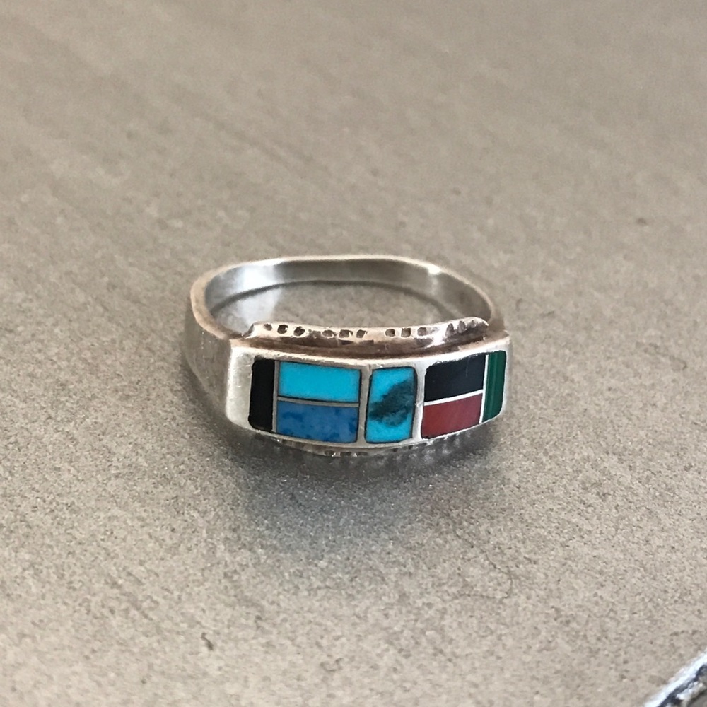 Sterling Ring Inlay Stones