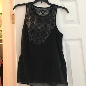 Black lace tank top