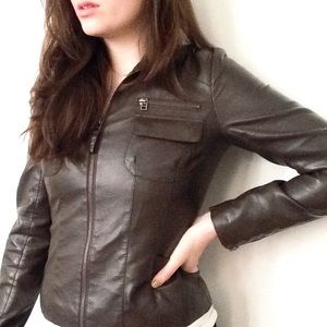 🌟BAGATELLE🌟 faux-leather jacket