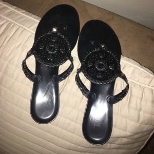 Lightly worn black Jack Rogers