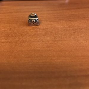 Pandora Handbag Charm - pink stone