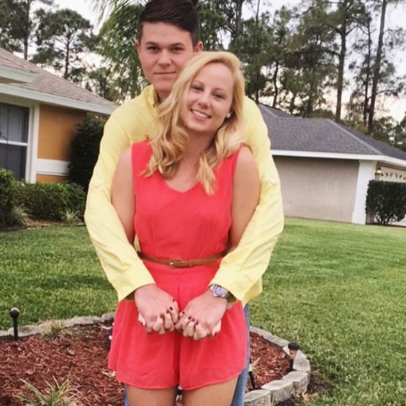 Peach Romper - Picture 2 of 2