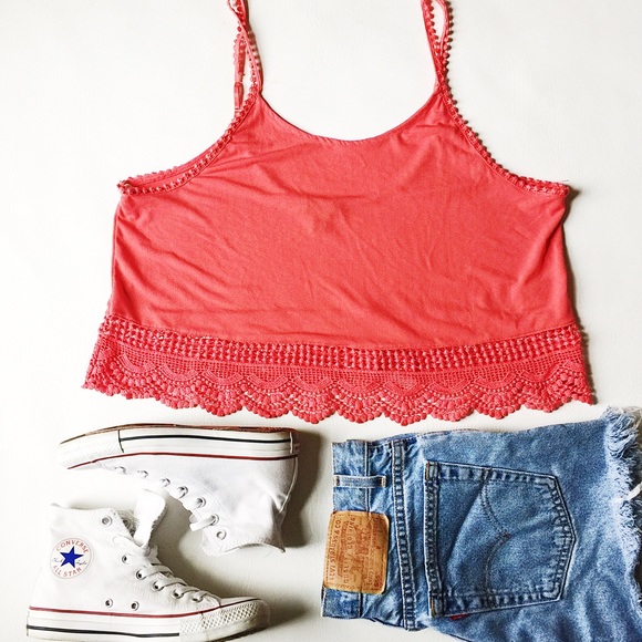 Charm City Tops - Crochet Crop Tank Top