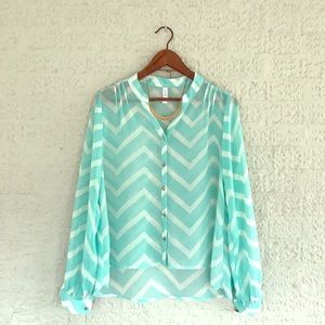 🎉HOST PICK 5.16🎉 Chic seafoam blouse