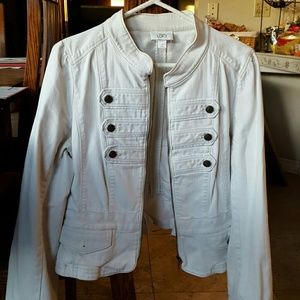 Ann Taylor Military Jean Jacket