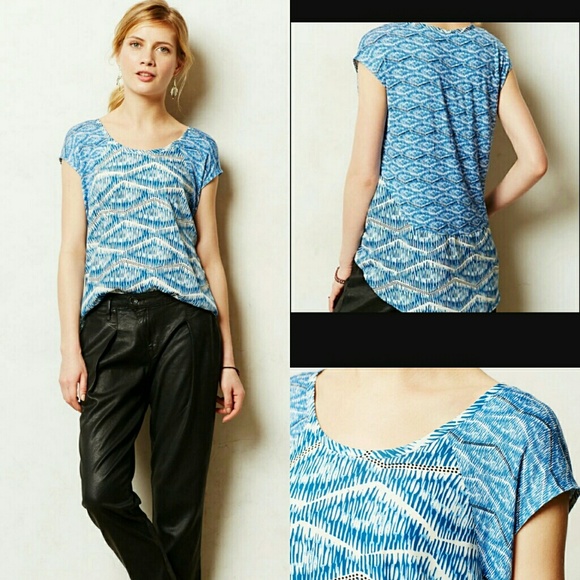 Anthropologie Tops - Anthropologie Akemi + Kin Blue Sleeveless Top EUC