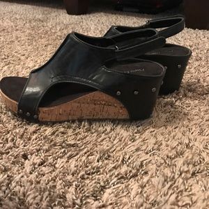 Black wedge Sandals