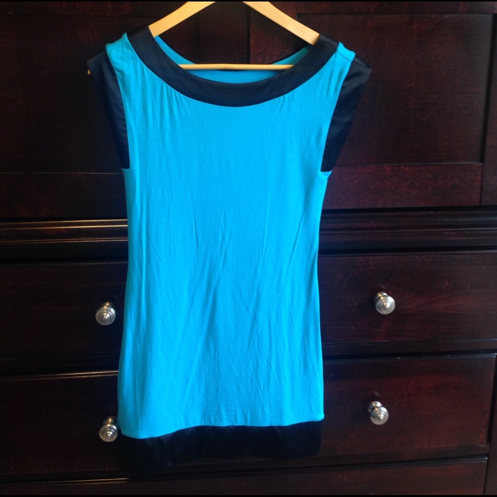 Bright blue tunic