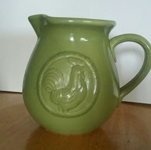 Ceramic rooster pitcher