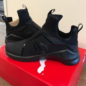 Puma Black Fierce Quilted size 6