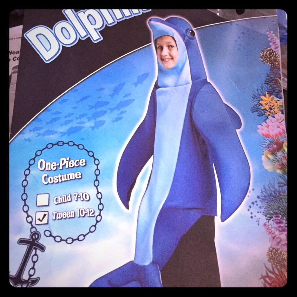 Kids Dolphin🐬 costume size 10/12