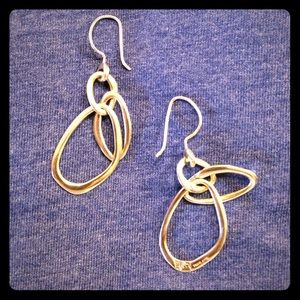 Retired Silpada intertwined sterling  earrings
