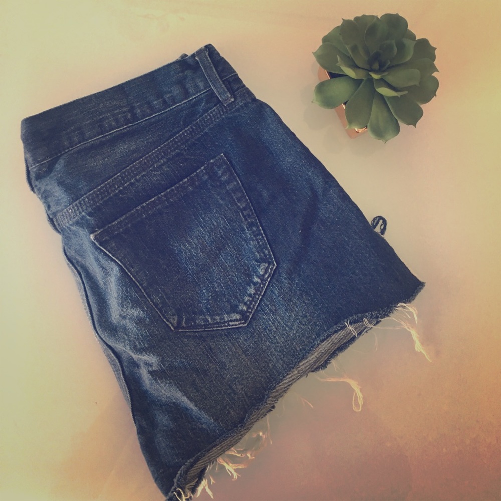 Madewell denim cutoff shorts
