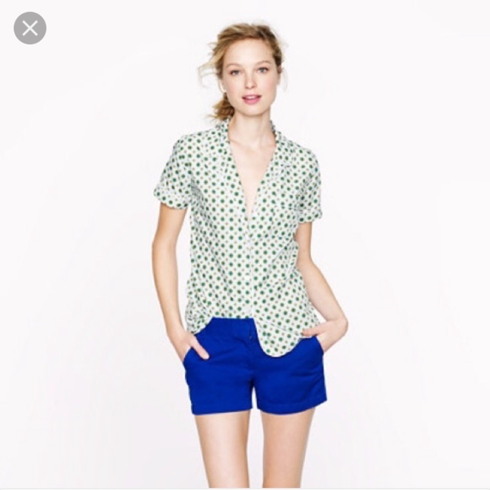 J Crew Cobalt Blue Heritage Chino Shorts