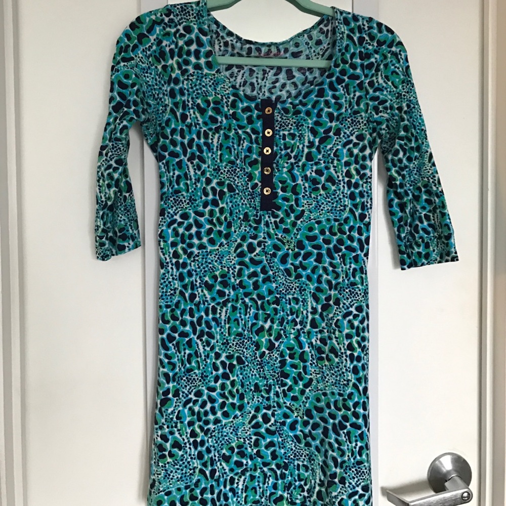 Lilly Pulitzer cotton 3/4 dress, small
