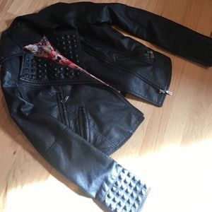 PRICE DROP🙌Jou Jou Faux Leather Biker Jacket