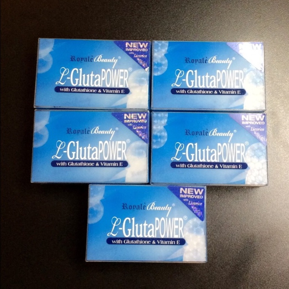 5 pcs Royale Beauty L-GlutaPower Soaps