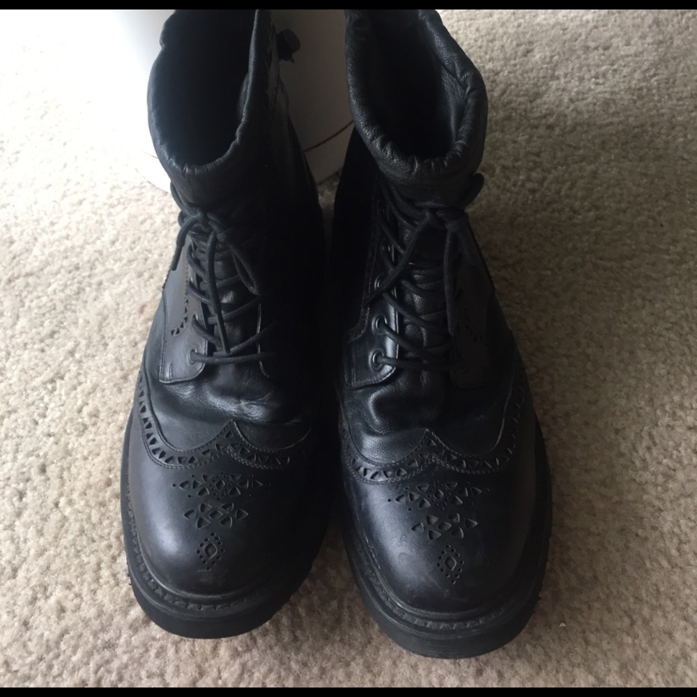 Prada leather boots