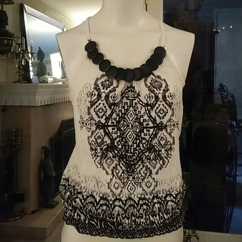 Beaded tank top