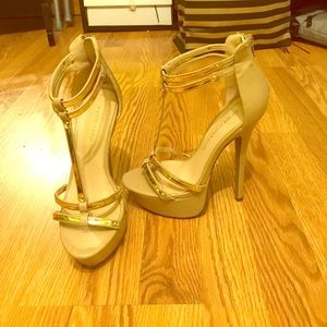 Gold heels