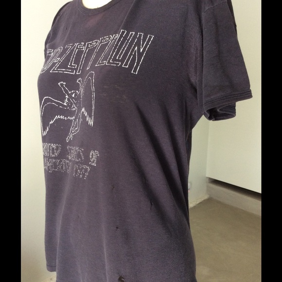 RARE True vintage 1979 LED ZEPPELIN CONCERT TEE - Picture 3 of 4