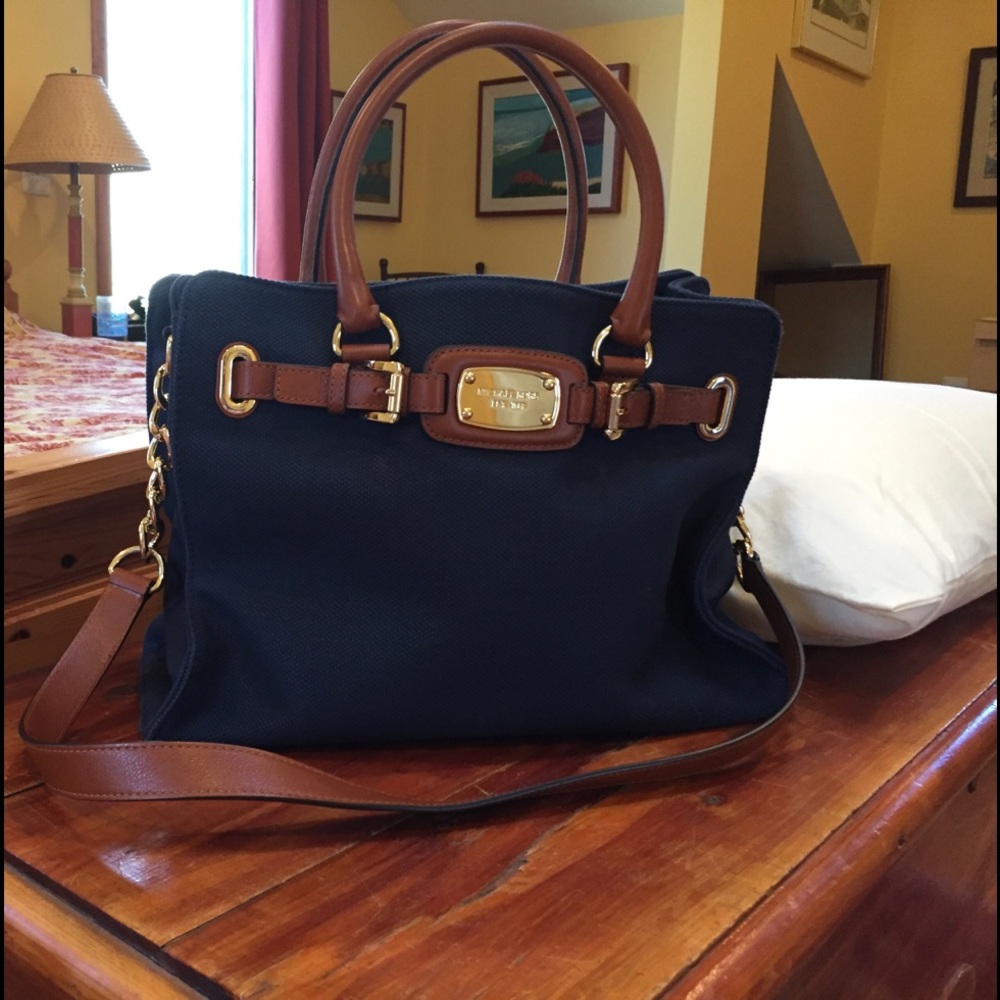 Michael Kors navy blue bag