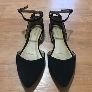 Pointed Toe with Ankle Strap Flats
