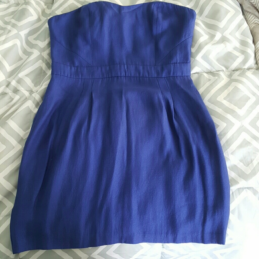 Mini strapless dress