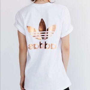 Adidas Tops - Adidas Rose Gold logo tshirt Adidas Tops - Adidas Rose Gold logo tshirt