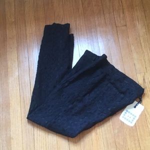 Chelsea & Violet Black Lace Pants