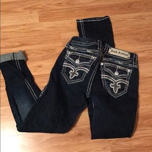 Rock revival skinny jeans.