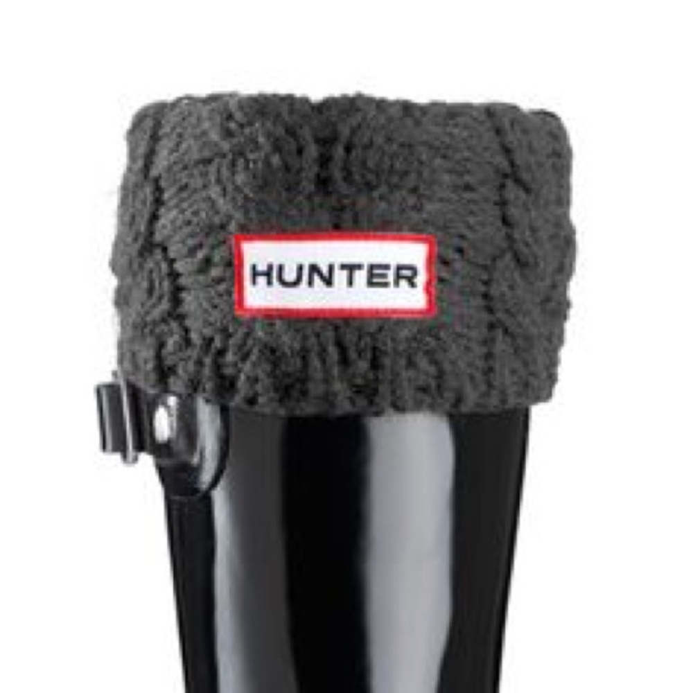 Tall Hunter Boot Fleece Socks in Gray