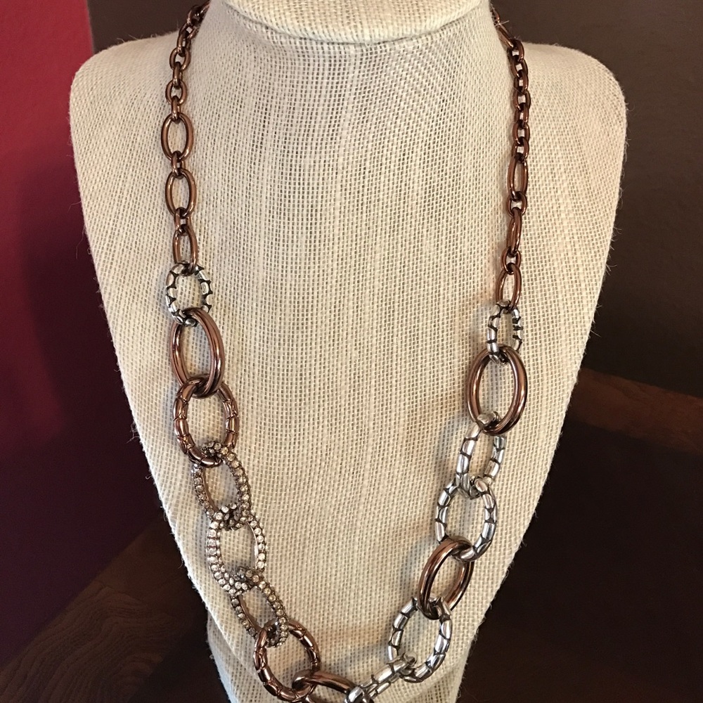 Brighton bronze and silver necklace