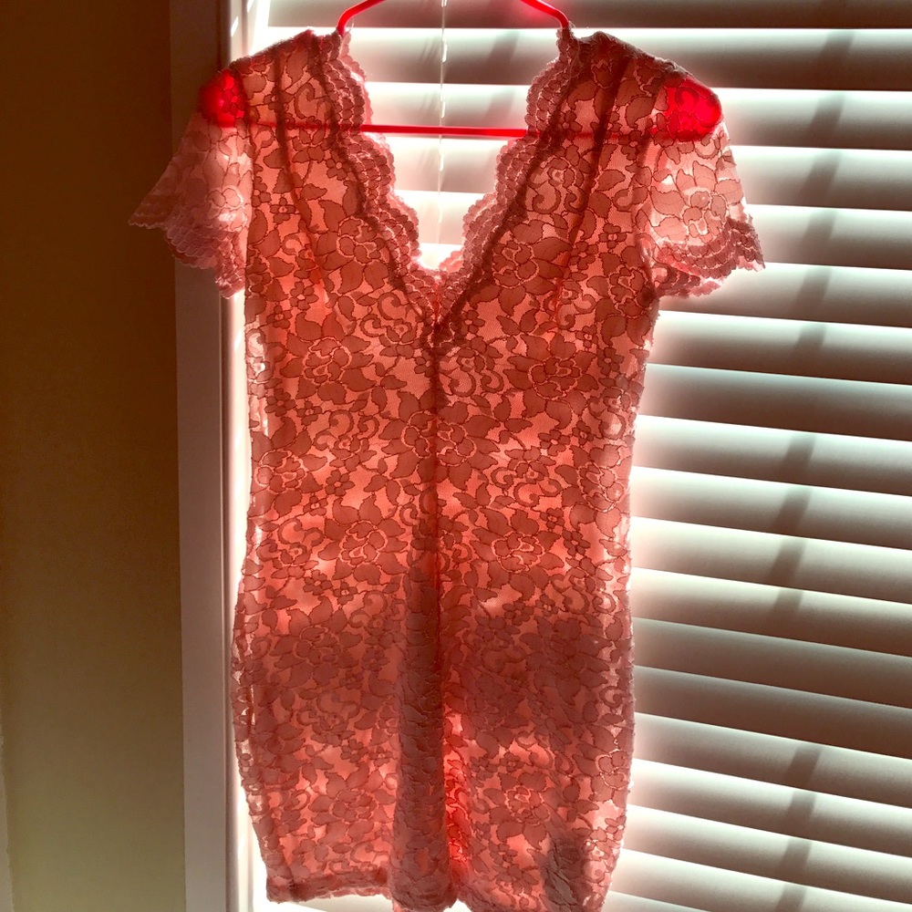 Urban Outfitters Lace pale pink dress. Worn once.