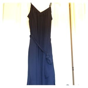 Banana Republic Navy side-tie dress