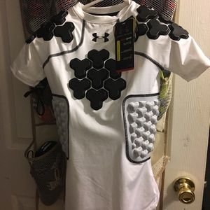 Boys size small UnderArmor footballs shirt NWT
