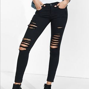 Black Ripped Distressed Denim Skinny