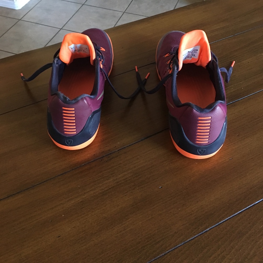 Slightly used red, orange and gold kobe 9s. - Picture 3 of 4