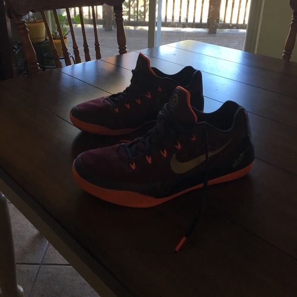 Slightly used red, orange and gold kobe 9s. - Picture 2 of 4