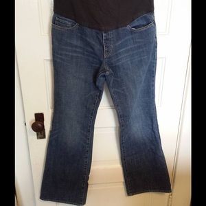 Gap Maternity 8 Long bootcut jeans EUC