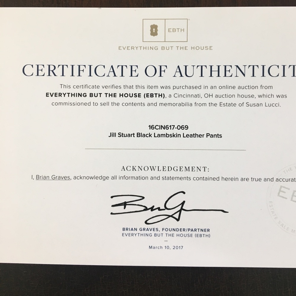 Black lambskin leather pants