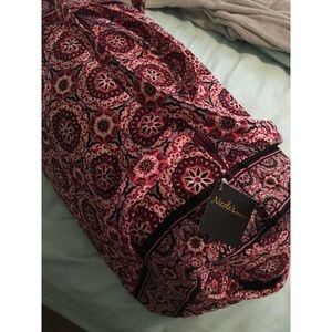 Floral Kaleidoscope Print Duffle Bag