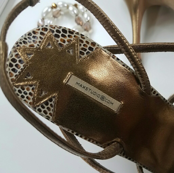 Max Studio Leather Strappy Sandals - Picture 6 of 11
