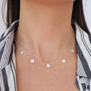 Sterling Silver Disc Necklace