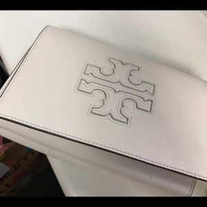 Tory burch new Harper combo crossbody in white